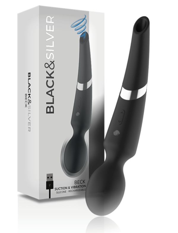 BECK Masseur Sucion et vibration Black & Silver