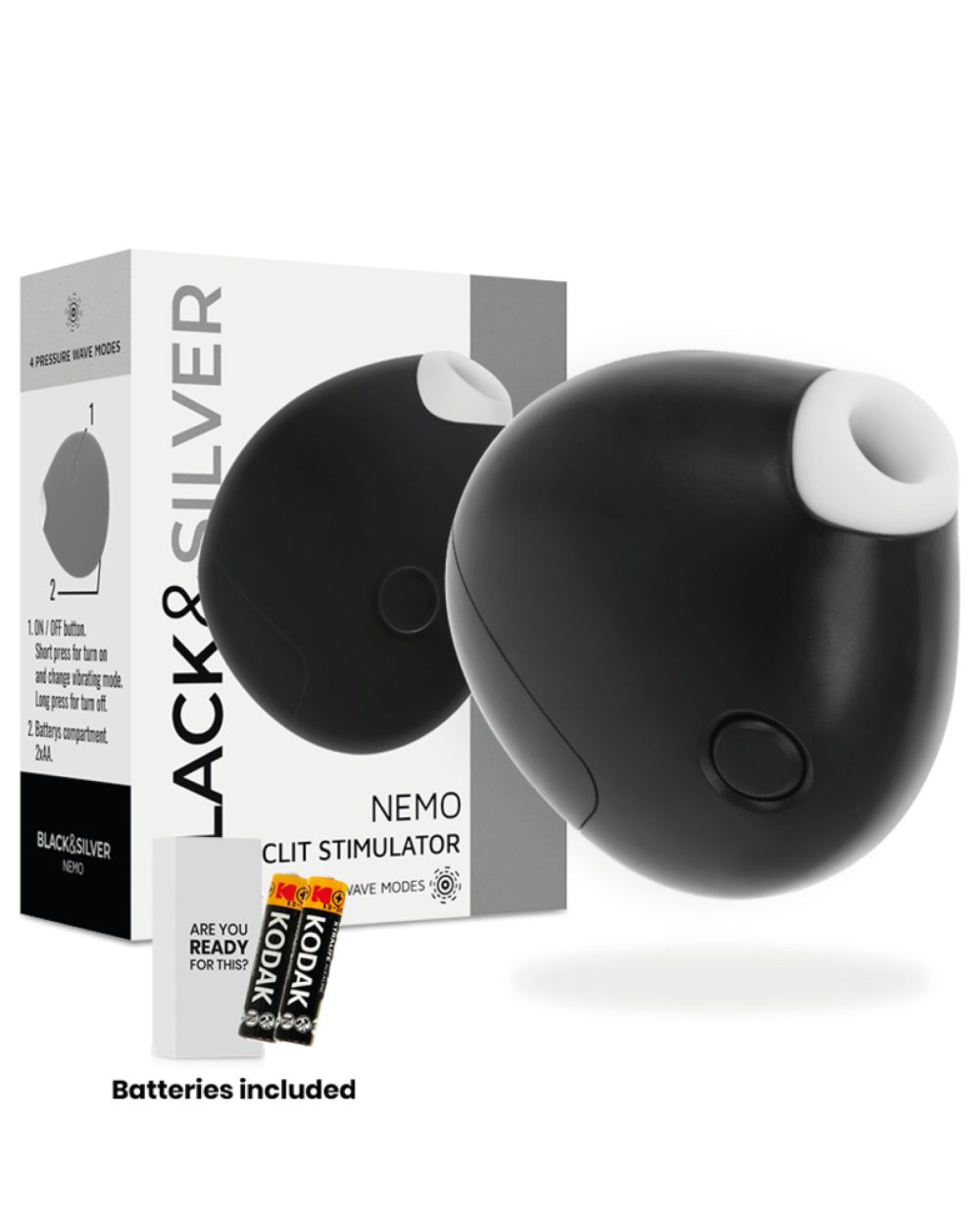 NEMO CLIT STIMULATOR Black&Silver