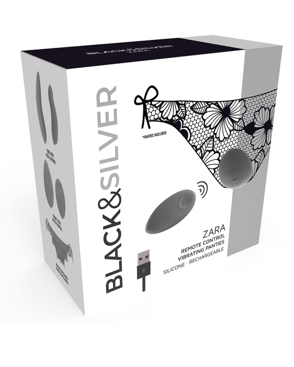 ZARA Galet vibrant avec télécommande Black&Silver – Image 2