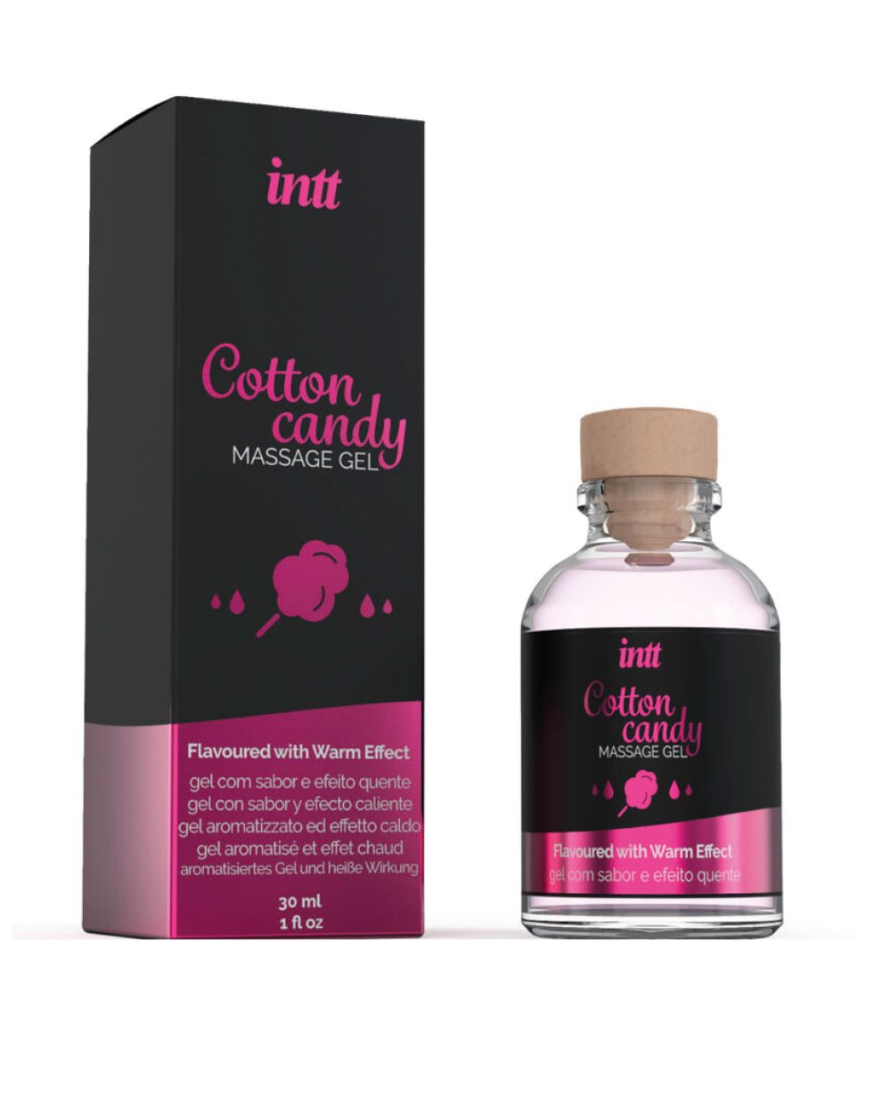 GEL DE MASSAGE SAVEUR COTTON BABE À PAPA ET EFFET CHAUFFANT