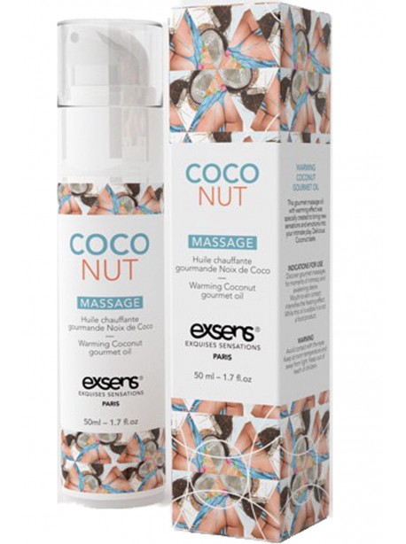 Huile chauffante Gourmande Coco 50ml - EXSENS