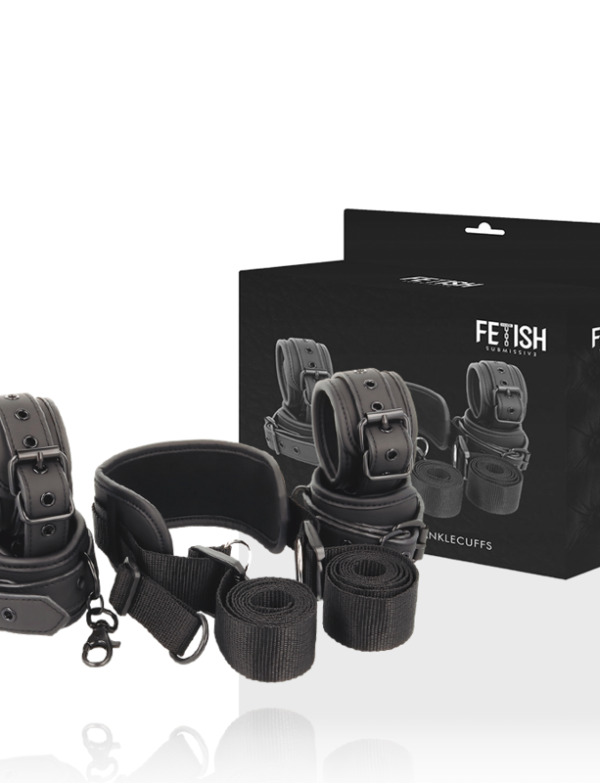 SET DE DOMINATION FETISH SUBMISSIVE™ - POSITION MAÎTRE AVEC 4 MENOTTES