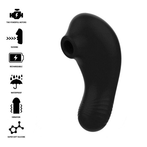 RITHUAL™ - SHUSHU PRO STIMULATEUR CLITORAL 2 MOTEURS PUISSANTS NOIR