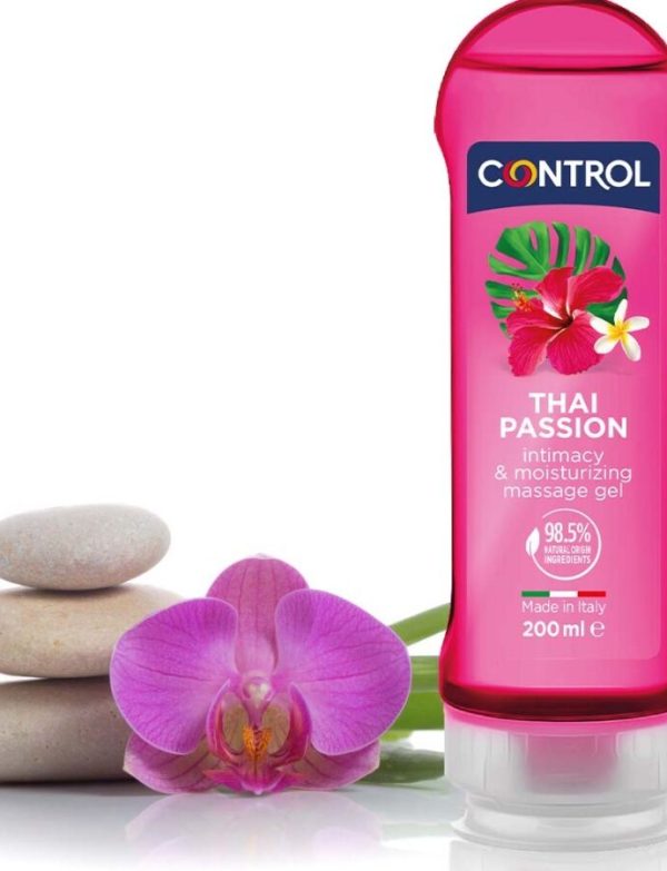 Huile de massage érotique  2 EN 1 Massage et Plaisir - Thai Passion CONTROL (200 ml)