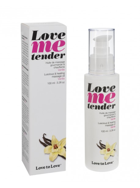 Huile de massage gourmande & chauffante Vanille Love me Tender - LOVE TO LOVE