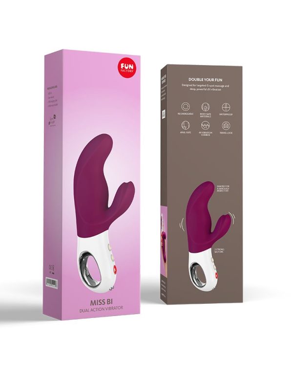 Vibromasseur double stimulation FUN FACTORY "Miss BI" - Grape