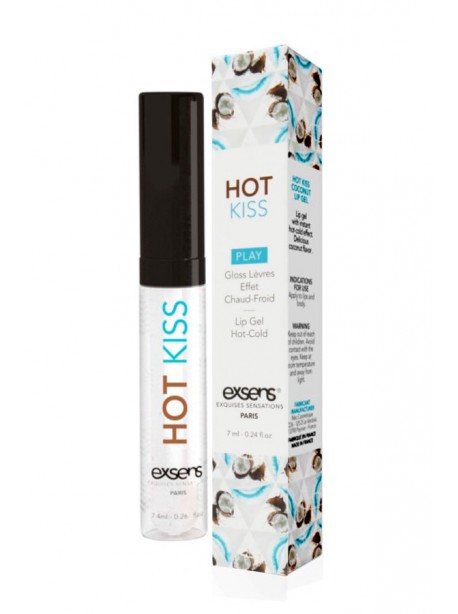 Gloss à lèvres effet Chaud-Froid - Noix de Coco - 7.4 ml EXSENS