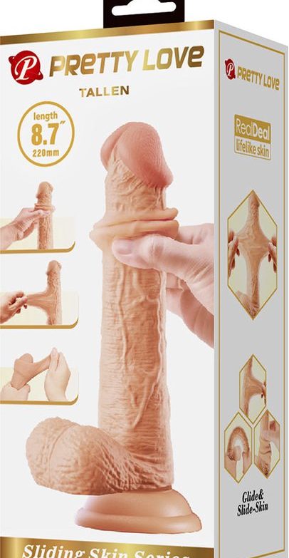 Pretty Love - Tallen - Gode Réaliste Peau Coulissante - 22 cm - Couleur Peau Claire