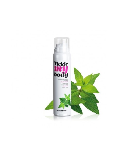 Mousse de massage crépitene Tickle My Body Menthe - 150ML