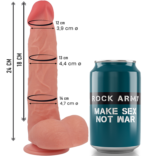 GODE RAPTOR SILICONE LIQUIDE 24 CM -O- 4,4 CM